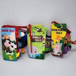 Kids Toy - Three Soft Books - Tails